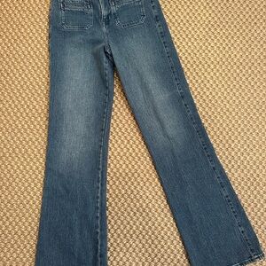 Reiss Dark Blue Flare Women's Jeans